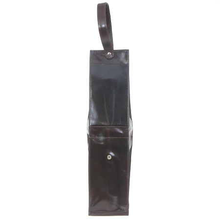 Etui na butelkę wina brązowa skóra