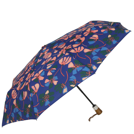 Parasol kwiaty na ultramarynie