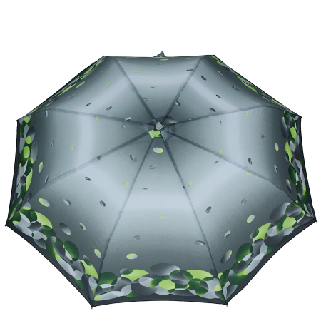 Parasol damski - okręgi na szarym