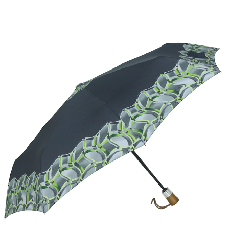 Parasol damski - zawijańce na graficie