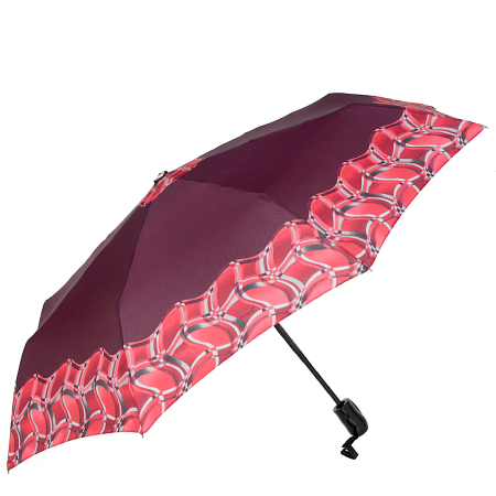 Parasol - zawijańce na bordowym