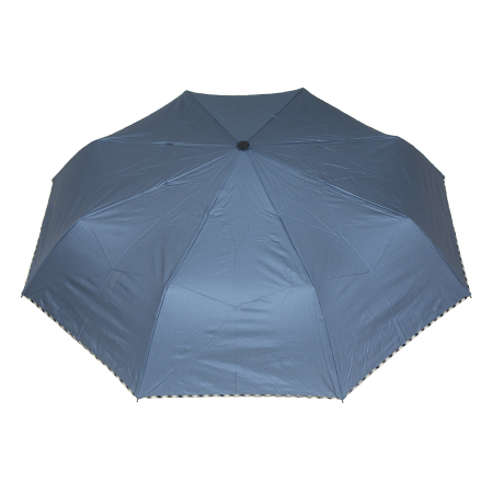 Parasol damski pełny automat niebieski metalic