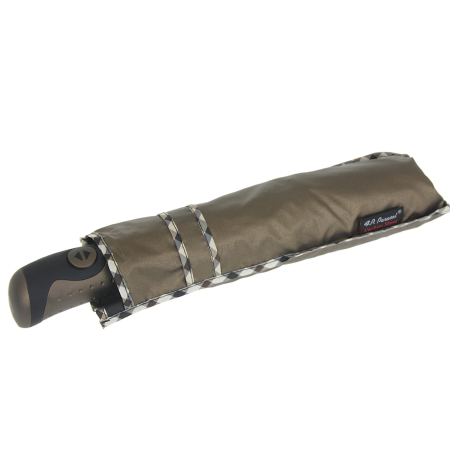 Parasol damski pełny automat starzone złoto metalic