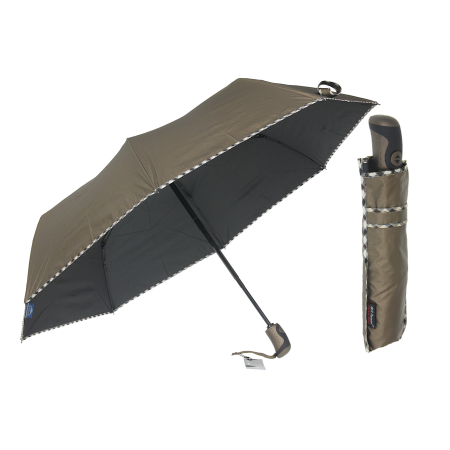 Parasol damski pełny automat starzone złoto metalic