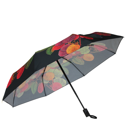 Parasol kwiaty na czarnym