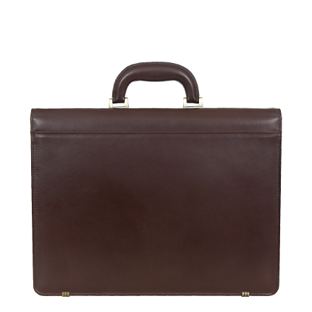 Teczka z naturalnej skóry ciemny brąz