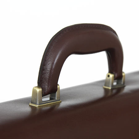 Teczka z naturalnej skóry ciemny brąz