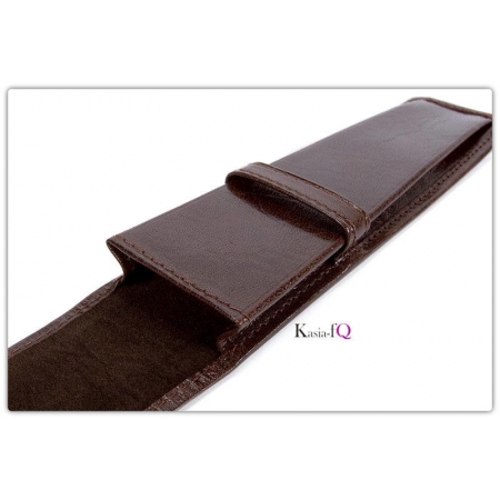 Etui na pióra naturalna skóra licowa