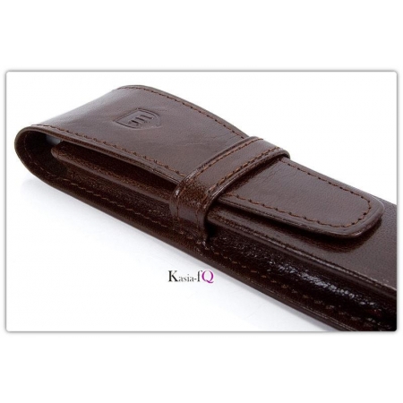 Etui na pióra naturalna skóra licowa