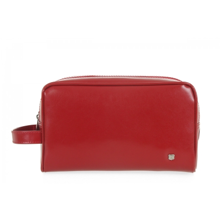 Kosmetyczka unisex naturalna czerwona skóra