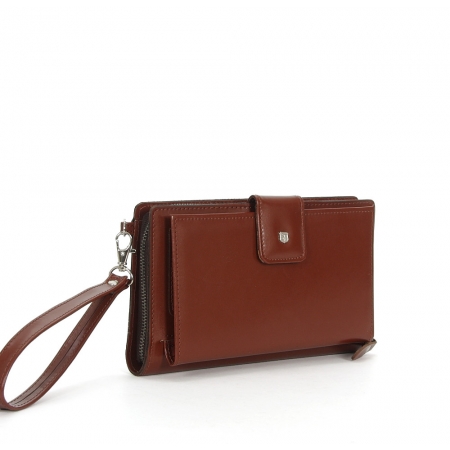 Saszetka naturalna skóra licowa