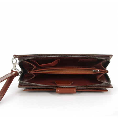 Saszetka naturalna skóra licowa