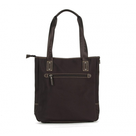 Torba na ramię i do ręki ciemnobrązowa