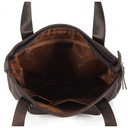 Torba na ramię i do ręki ciemnobrązowa