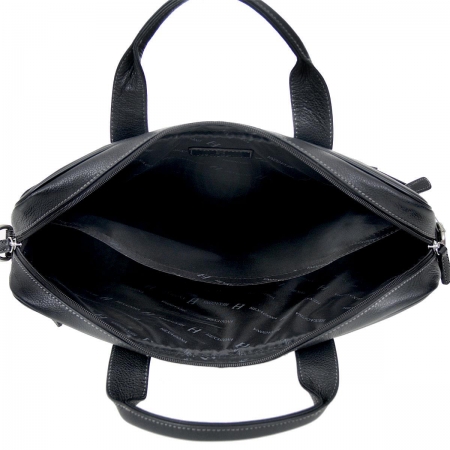 Torba czarna szlachetna skóra licowa