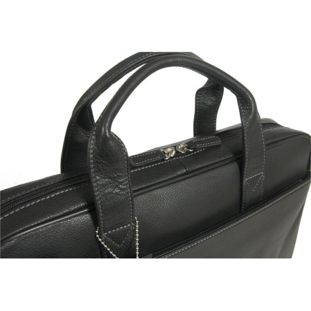 Torba czarna szlachetna skóra licowa