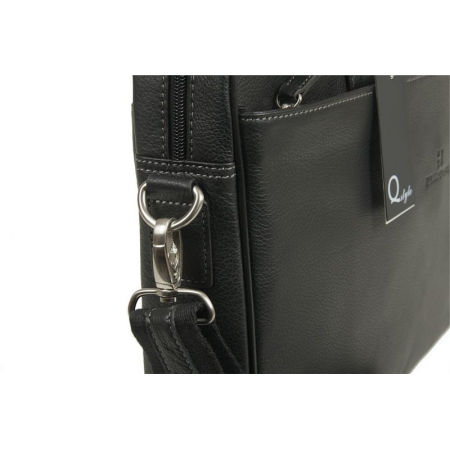 Torba czarna szlachetna skóra licowa