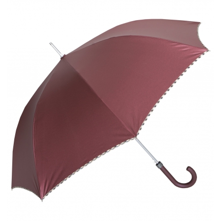 Parasol damski bordo metalik