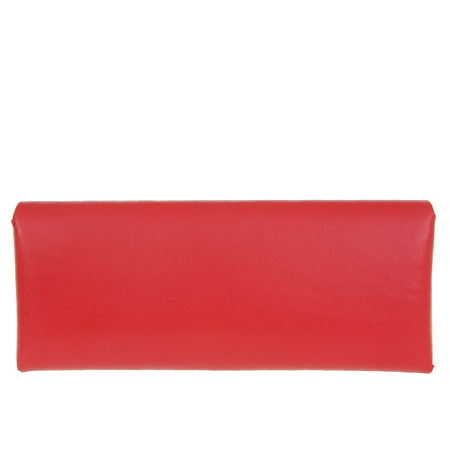 Futerał na okulary czerwona skóra