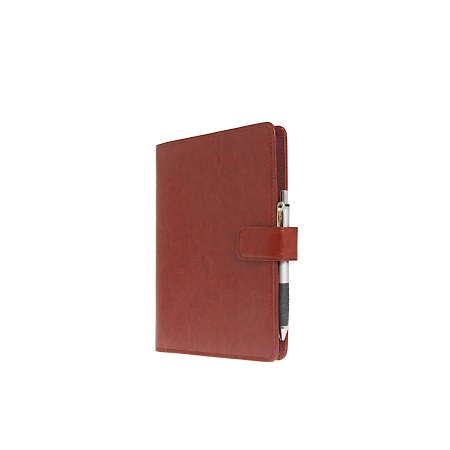Okładka na notes, kalendarz, koniakowa skóra