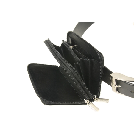 Saszetka skórzana na pasek