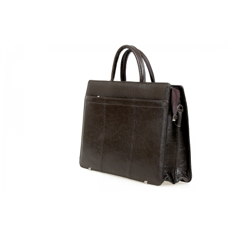 Torba damska naturalna ciemnobrązowa skóra