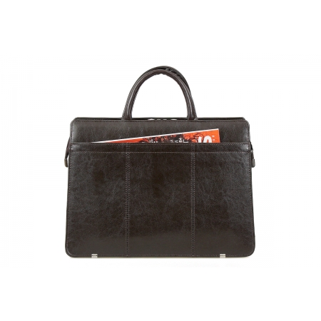 Torba damska naturalna ciemnobrązowa skóra