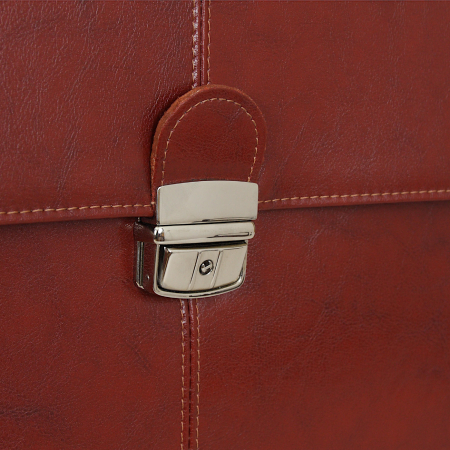 Teczka z naturalnej skóry jasny brąz