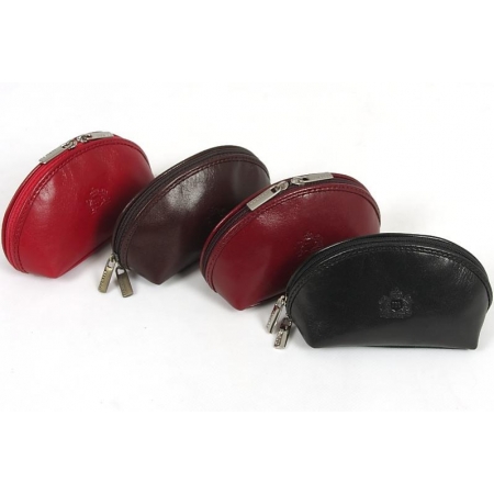 Kosmetyczka/etui naturalna czarna skóra-4816
