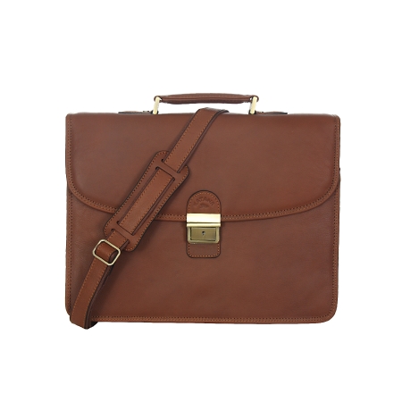 Teczka klasyczna z licowej skóry