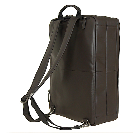 teczka - plecak ciemny brąz