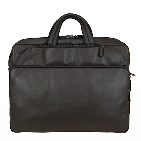 teczka - plecak ciemny brąz