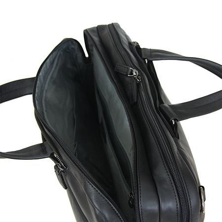 teczka - plecak kolor czarny