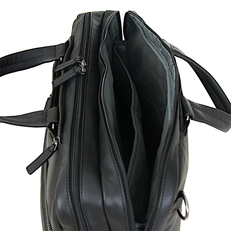 teczka - plecak kolor czarny