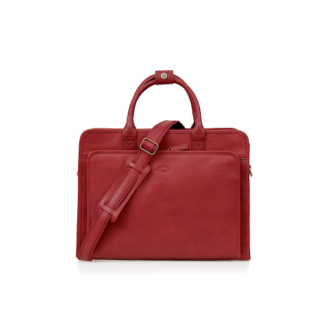 Torba biznesowa bordowa skóra