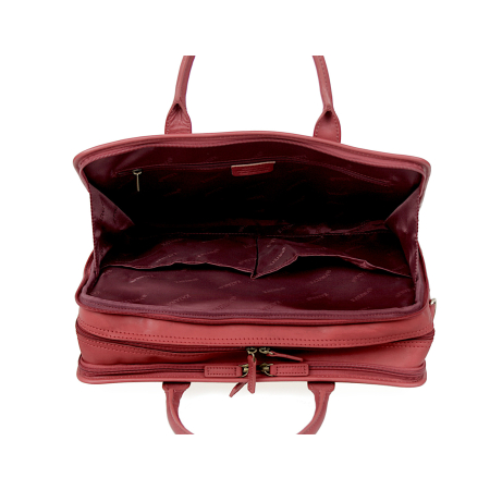 Torba biznesowa bordowa skóra