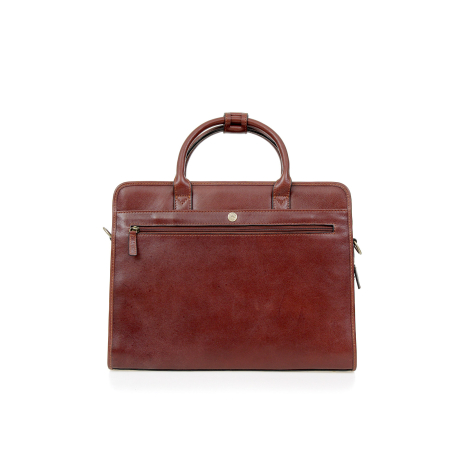 Torba biznesowa brązowa skóra