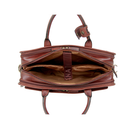 Torba biznesowa brązowa skóra