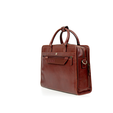 Torba biznesowa brązowa skóra