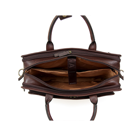 Torba biznesowa ciemnobrązowa skóra