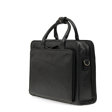 Torba biznesowa czarna skóra