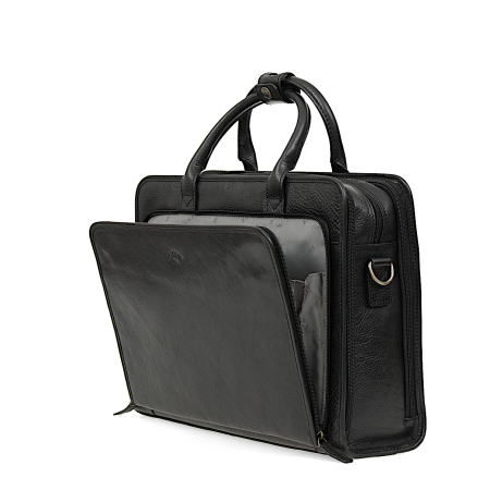 Torba biznesowa czarna skóra