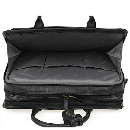 Torba biznesowa czarna skóra