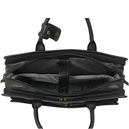 Torba biznesowa czarna skóra