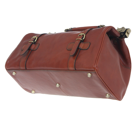 Kufer lekarski brązowa skóra licowa