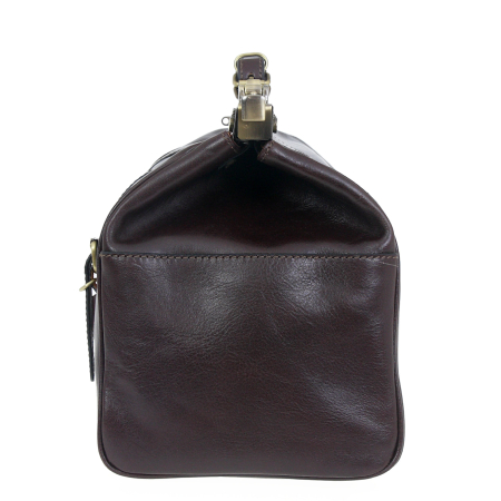 Kufer lekarski ciemnobrązowa skóra licowa