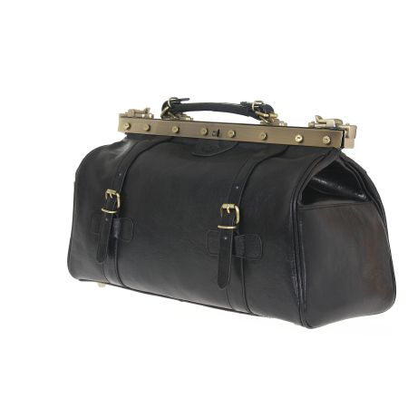 Kufer lekarski czarna skóra licowa