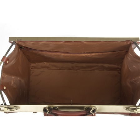 Kufer podróżny brązowa skóra licowa