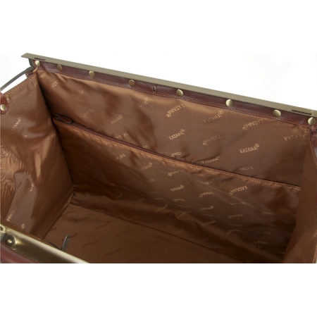 Kufer podróżny brązowa skóra licowa