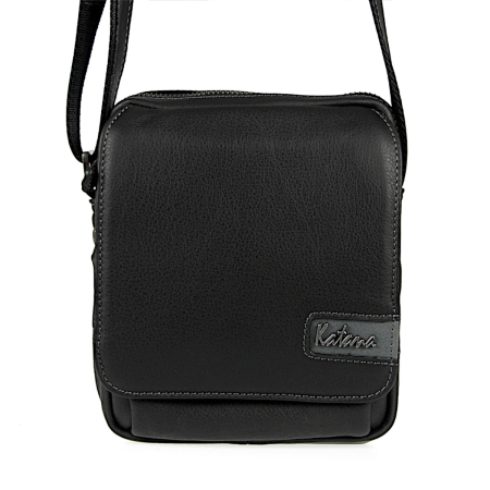 Raportówka czarna skóra naturalna